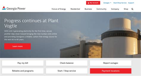 ga power website not working